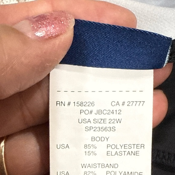 (L1) South Point Women's Plus Size Tie-Dye Two-Piece Swimsuit, Multi-Sizes Blue - Picture 7 of 11